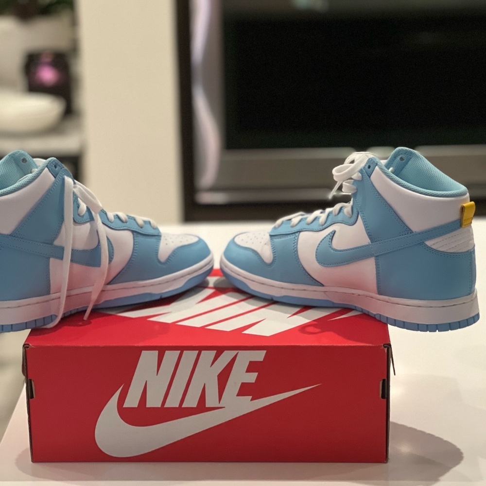 Size 9.5 Men’s Nike High Dunk Blue Chill | Worn Once | Perfect Condition!